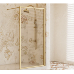 Single Panel With Brushed Gold Framed and support bar-900